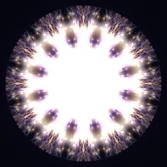 Kaleidoscope artwork generated from the 111 Hz New Beginnings frequency