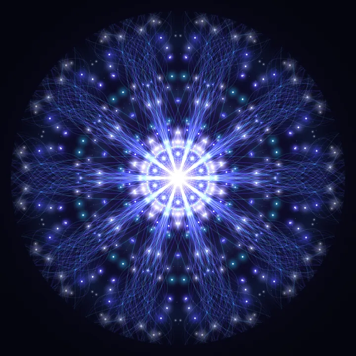 Kaleidoscope artwork generated from the 2 Hz Deep Sleep sound