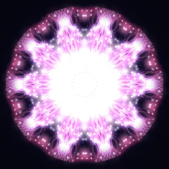 Kaleidoscope artwork generated from the 222 Hz Balance frequency