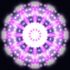 Kaleidoscope artwork generated from the 285 Hz Restore frequency