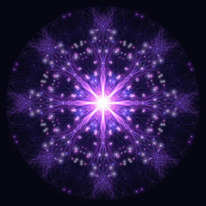 Kaleidoscope artwork generated from the 333 Hz Expansion frequency