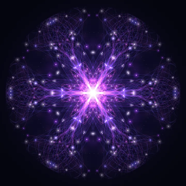 Kaleidoscope artwork generated from the 3333 Hz Creative Support frequency