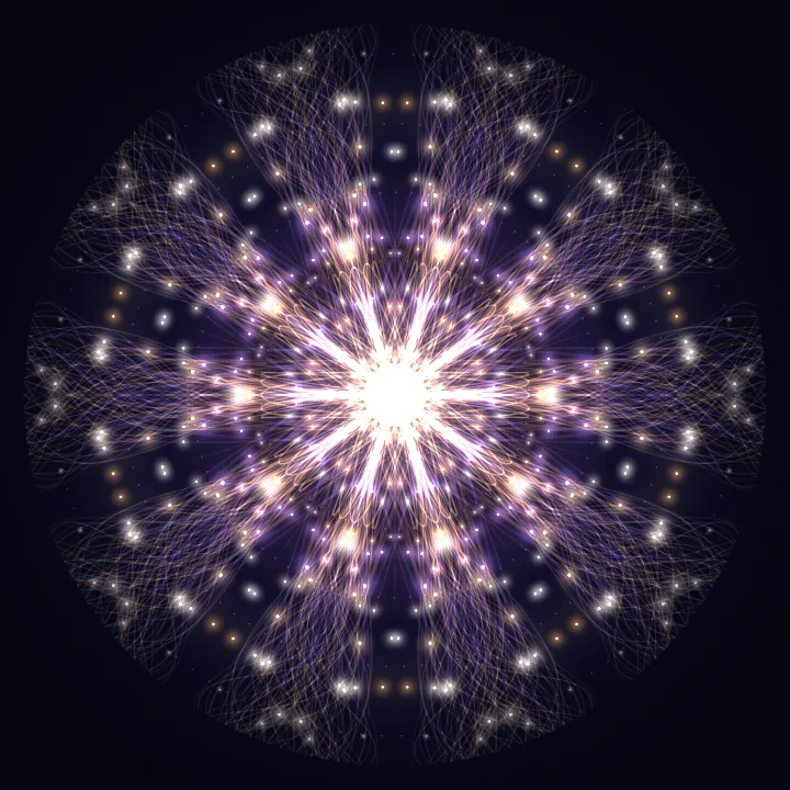 Kaleidoscope artwork generated from the 396 Hz Release frequency