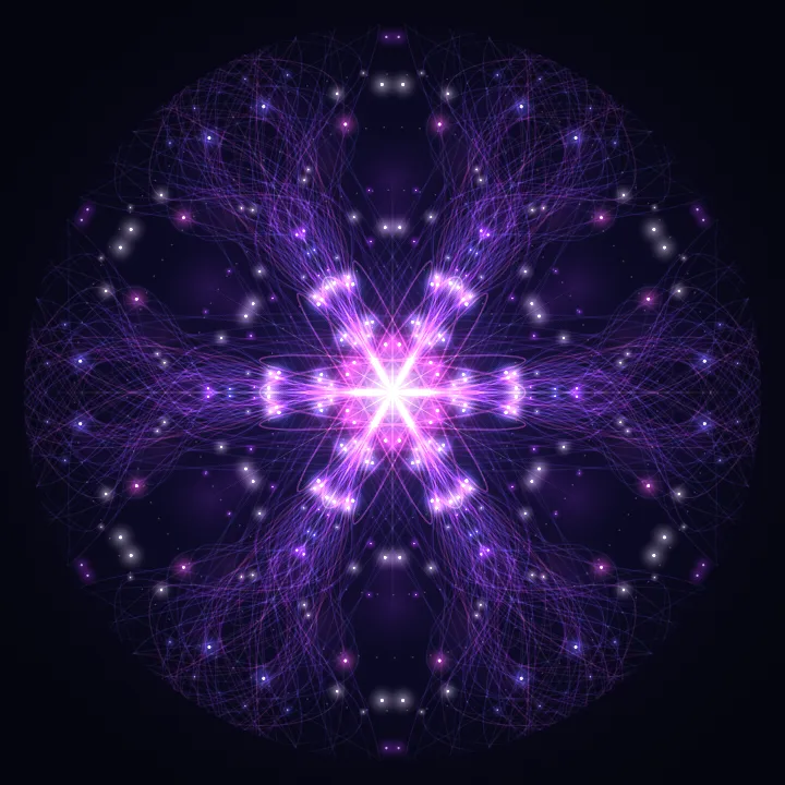 Kaleidoscope artwork generated from the 417 Hz Change frequency