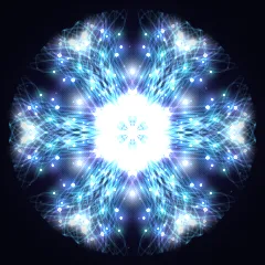 Kaleidoscope artwork generated from the 444 Hz Protection frequency