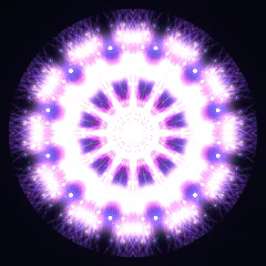 Kaleidoscope artwork generated from the 555 Hz Breakthrough frequency