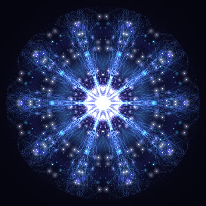 Kaleidoscope artwork generated from the 6 Hz Drift Off sound