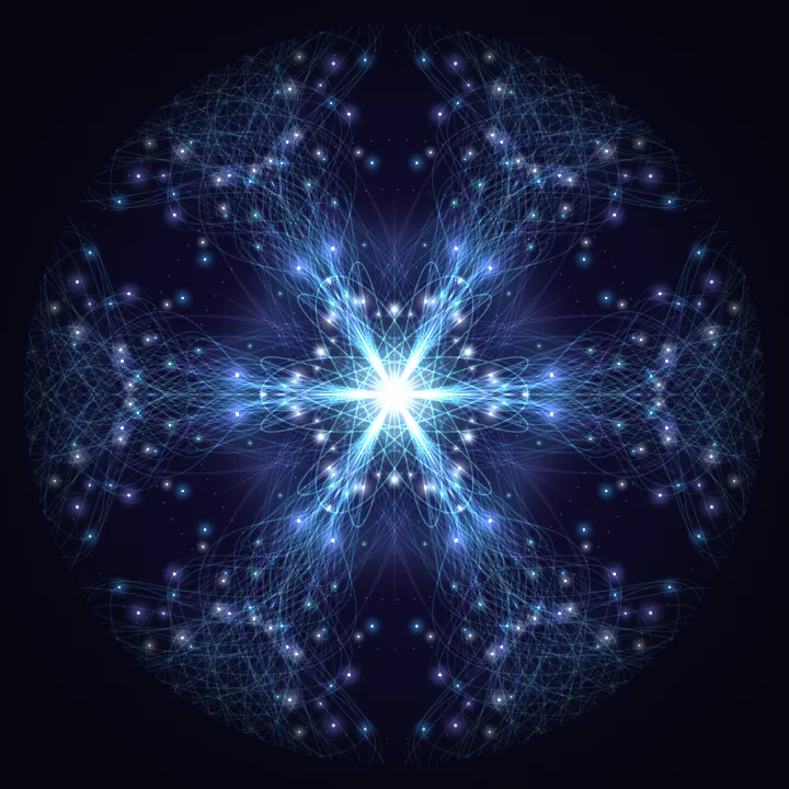 Kaleidoscope artwork generated from the 606 Hz Home and Care frequency