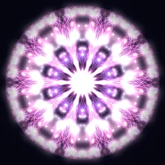 Kaleidoscope artwork generated from the 639 Hz Connection frequency