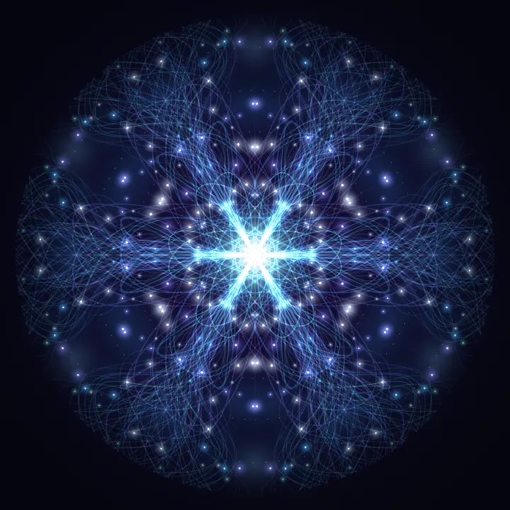 Kaleidoscope artwork generated from the 6666 Hz Rebalance frequency