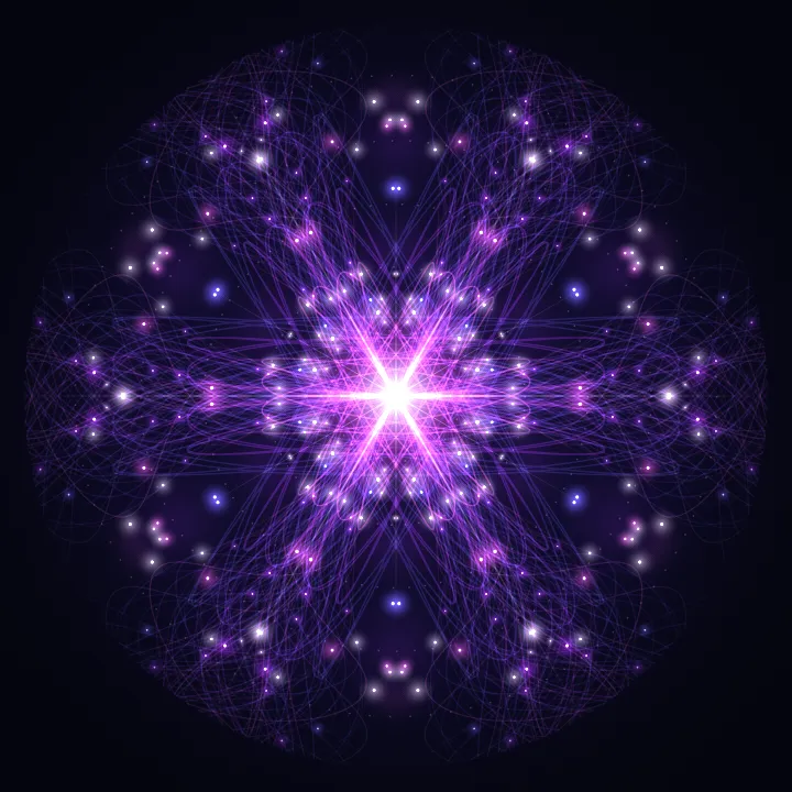 Kaleidoscope artwork generated from the 741 Hz Clarity frequency