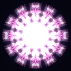 Kaleidoscope artwork generated from the 852 Hz Intuition frequency