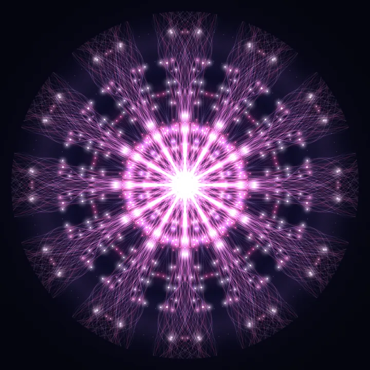 Kaleidoscope artwork generated from the 852 Hz Intuition frequency