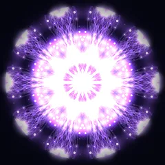 Kaleidoscope artwork generated from the Crown chakra 963 Hz frequency