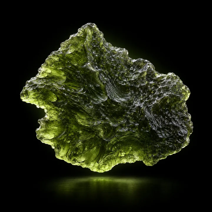 Moldavite crystal