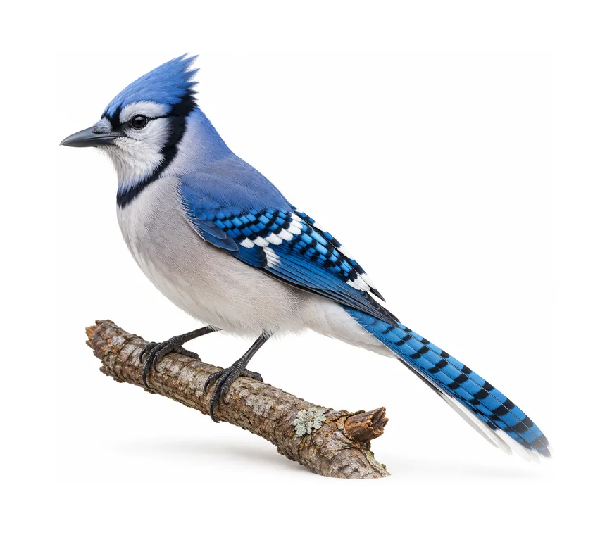 A blue jay perched on a branch