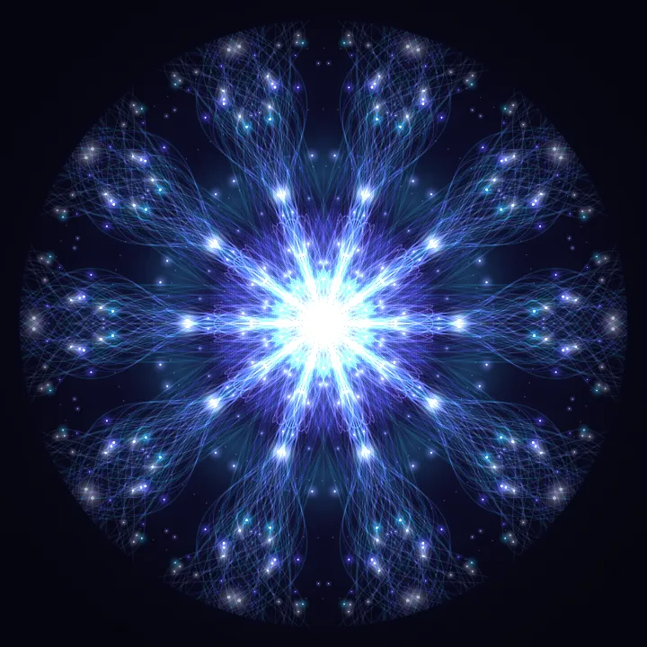Kaleidoscope artwork generated from the Rain Rain & Thunder sound