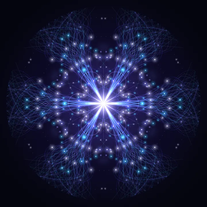 Kaleidoscope artwork generated from the White White Noise sound